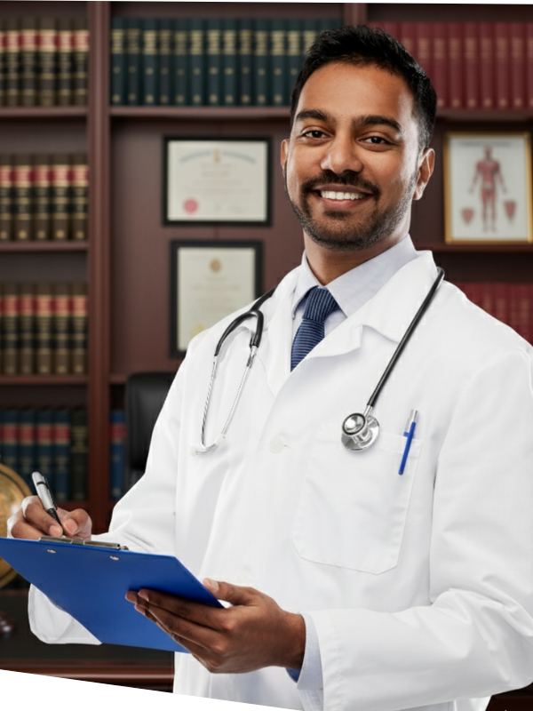Flexible online learning program for doctors and healthcare professionals in the Medical law and ethics course in India.