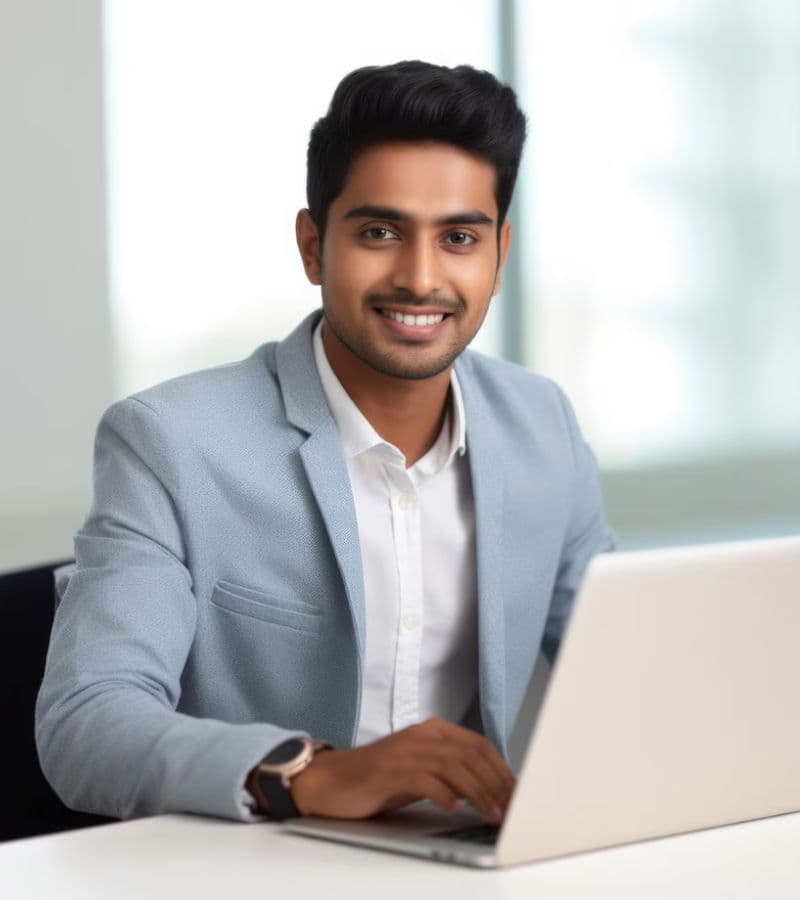 Smiling student